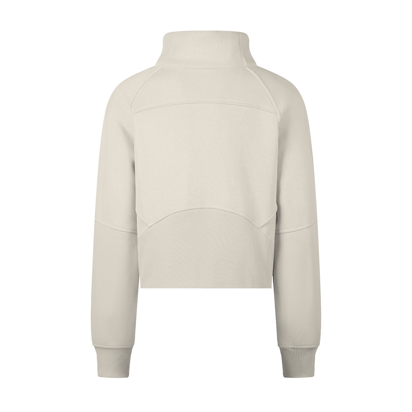 CA Cropped Half-Zip Sweatshirt with Pockets