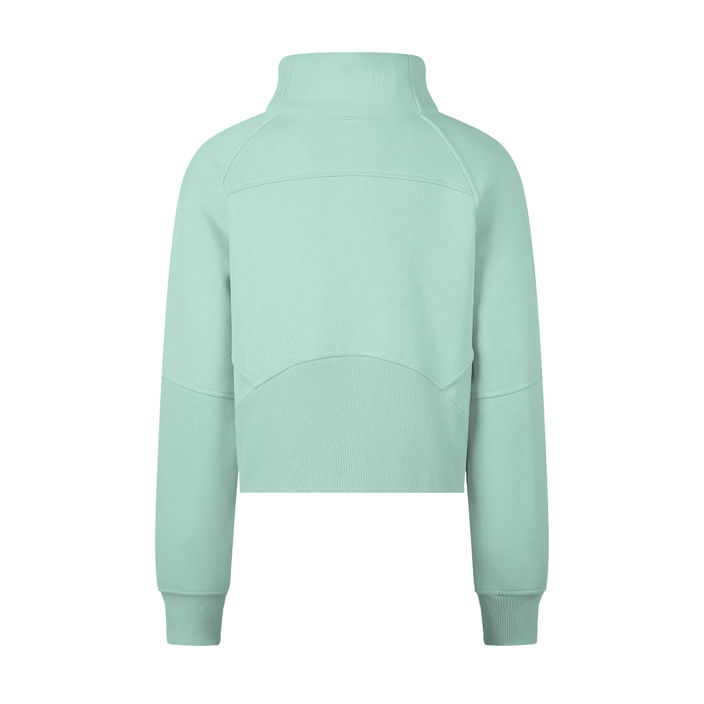 CA Cropped Half-Zip Sweatshirt with Pockets