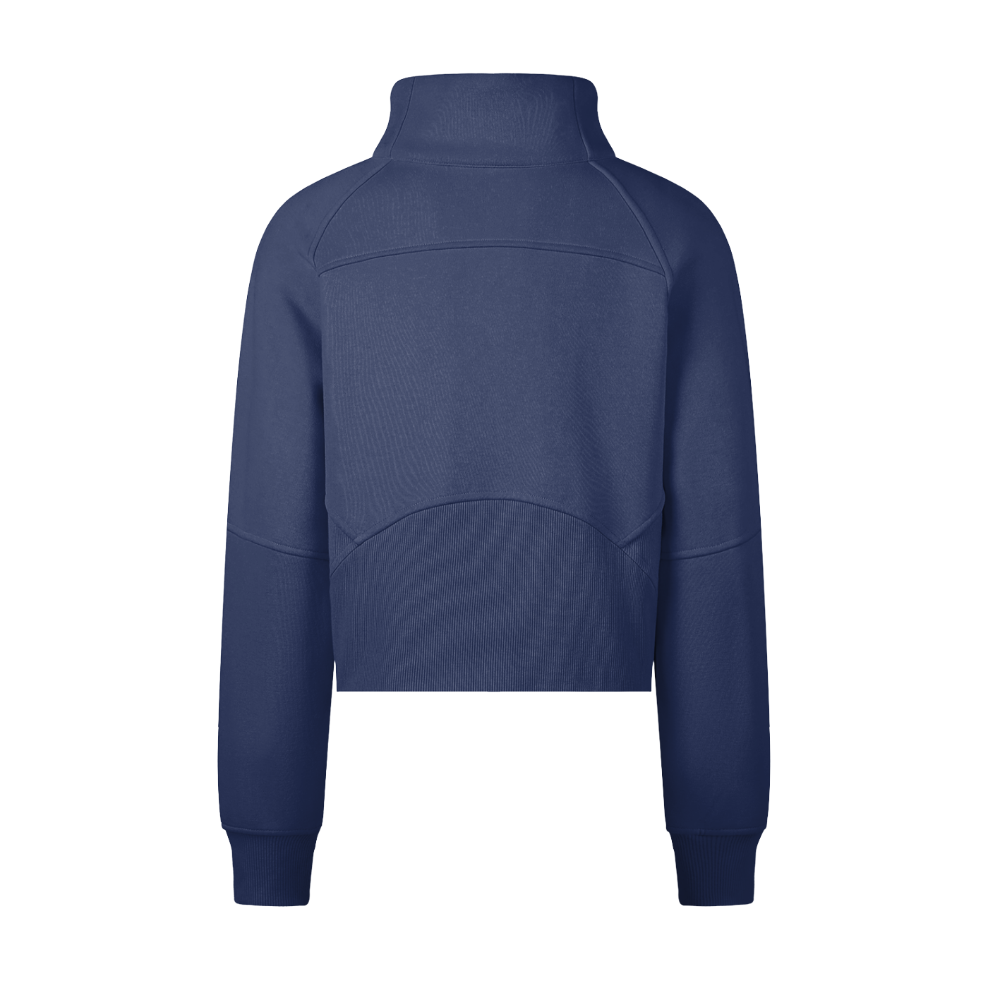 CA Cropped Half-Zip Sweatshirt with Pockets