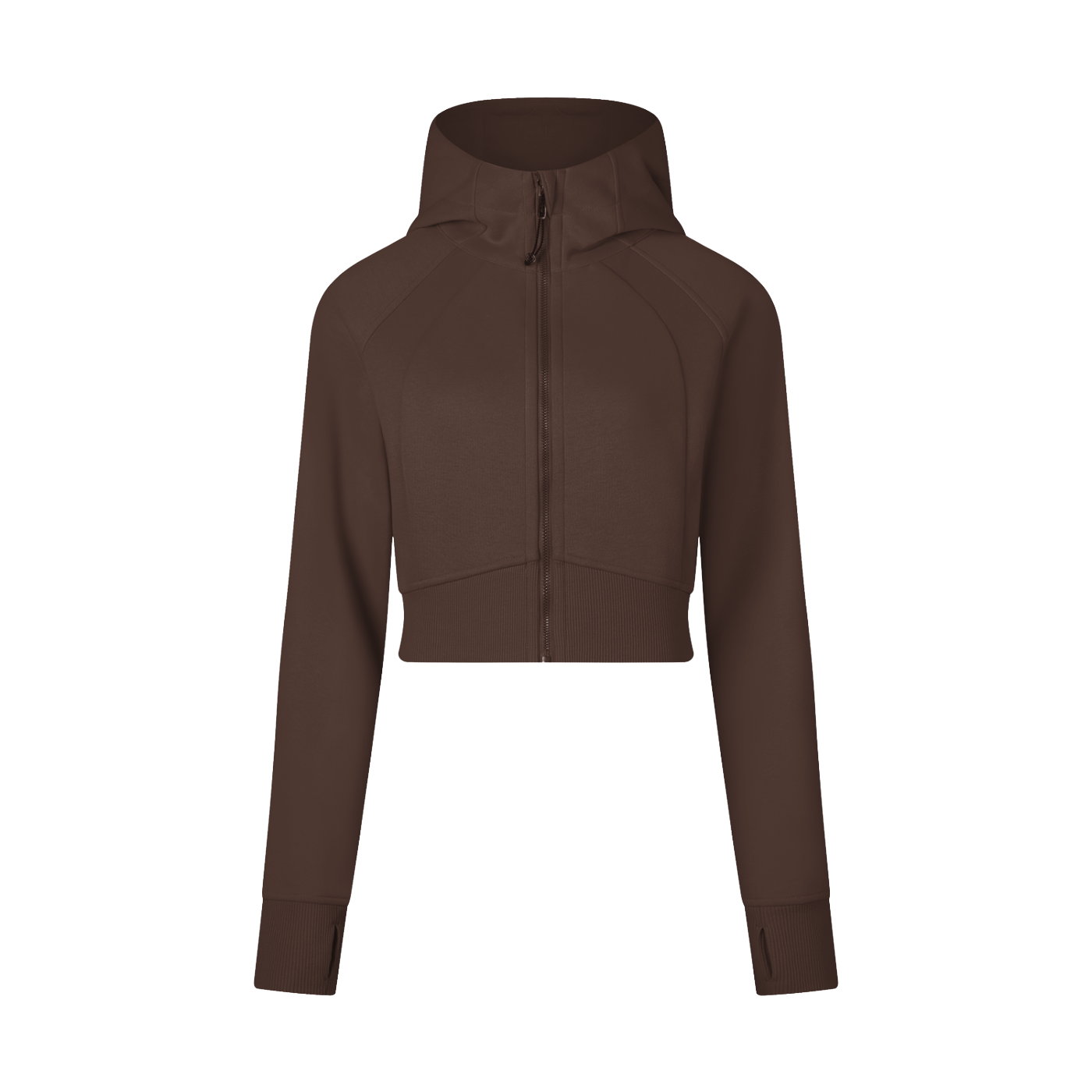 CA Cropped Zip-Up Hoodie