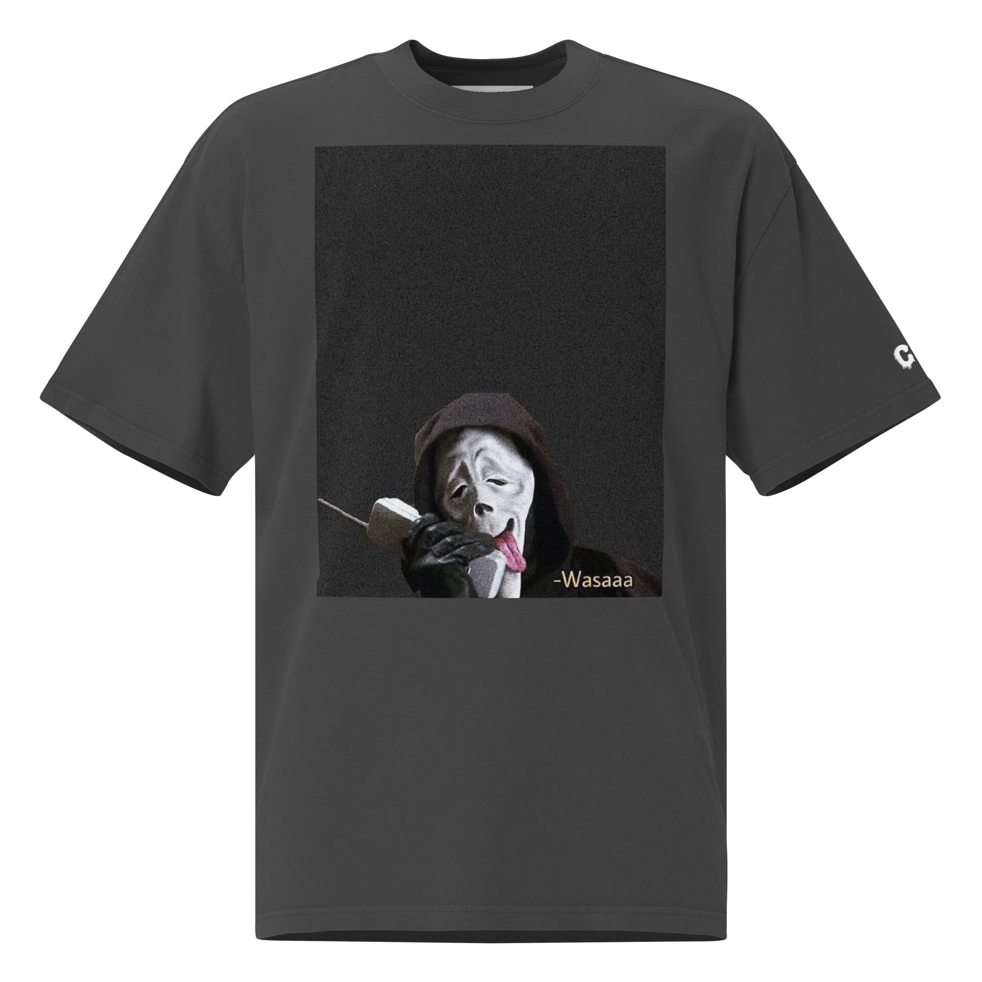 Covalent Apparel "Scream Wasaaa" Oversized Faded T-Shirt