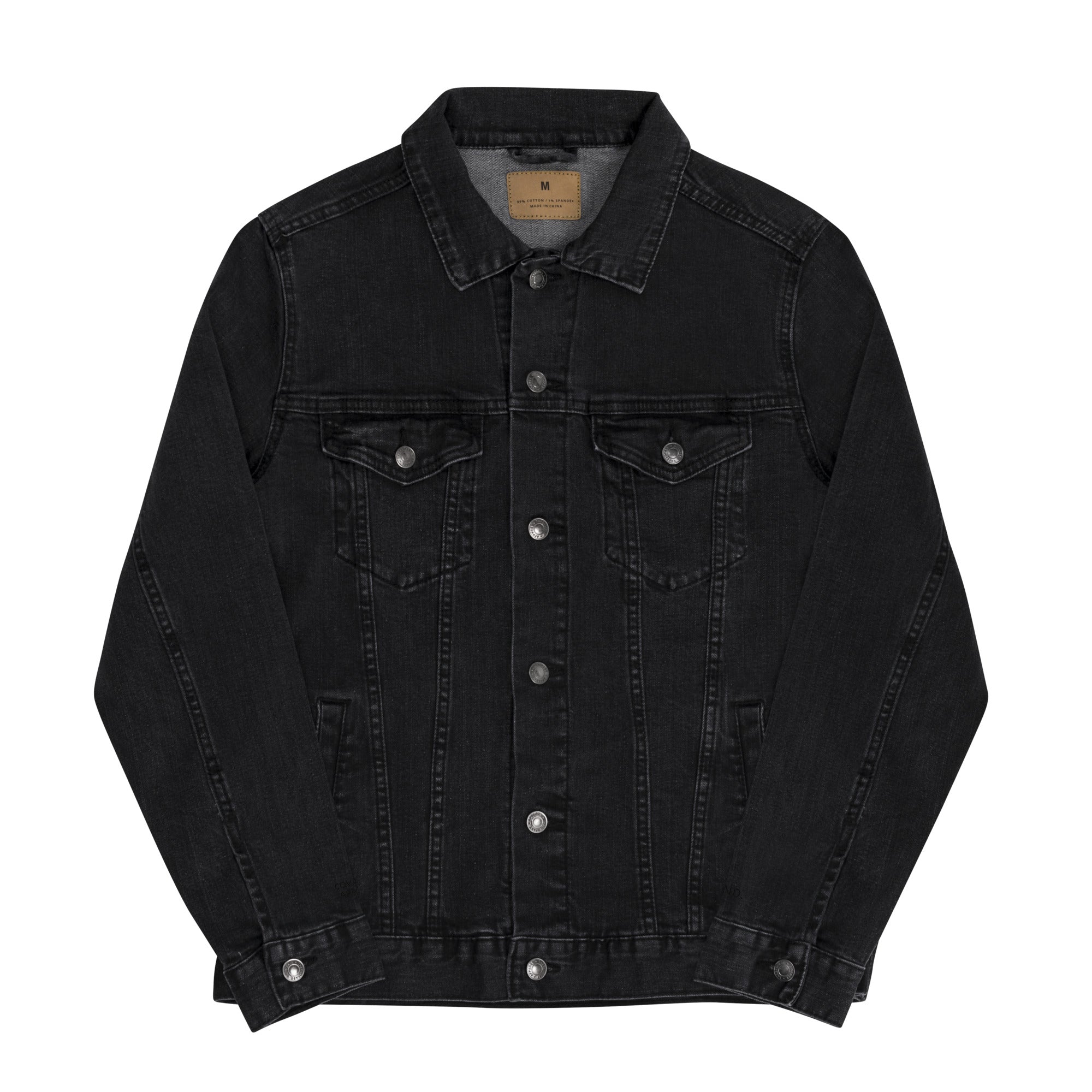 Black Covalent Apparel Denim Jacket